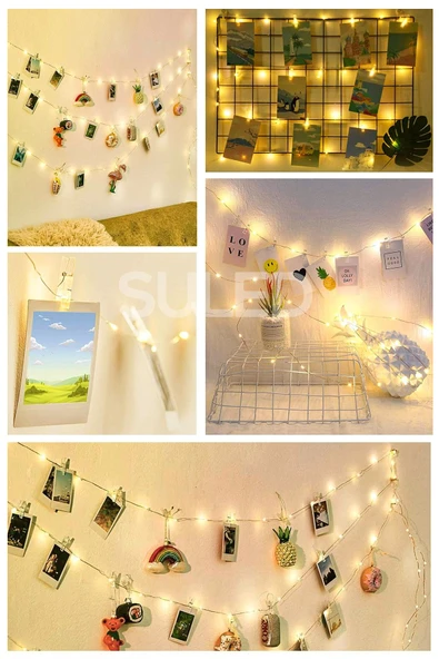 Suled Sl-1063 Peri Led 10 Metre Kumandalı 8 Mod Romantik Ambiyans Aydınlatma Parti Süsleme Led Işık - Resim 2