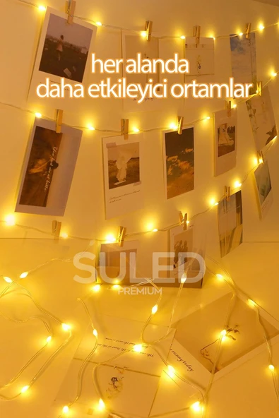 Suled Perde Led 3X2 Metre 160 Süper Led Usb'Li Ambiyans Dekorasyon Ledleri İç Ve Dış Mekan Su Geçirmez - Resim 5