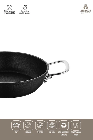 Dark Yanmaz Yapışmaz Titanyum Kaplama Sahan 20 cm