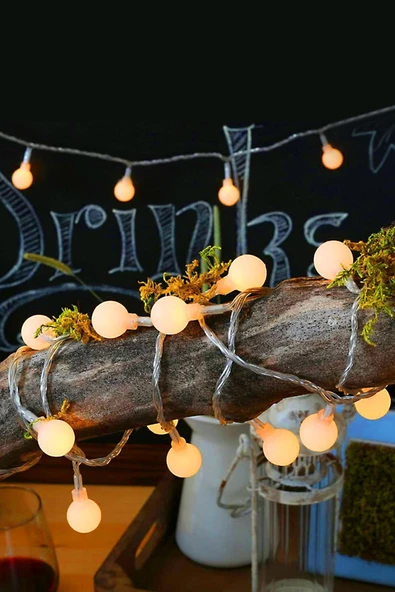 Suled Topled Pro 10 Metre 40 Led Gün Işığı 220V Fişli 3 Modlu Led Işık Iç Ve Dış Mekan Dekoratif Süsleme - 6