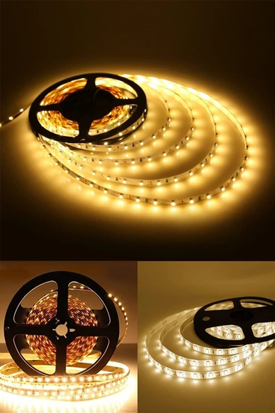 Suled Şerit Led 5 Metre Gün Işığı 3 Çipli Pro Ambiyans Aydınlatma Mutfak Salon Yatak Odası Led Işık - 6