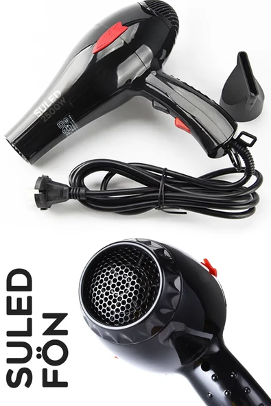 Suled Ultra Saç Kurutma Ve Fön Makinesi 2500W Sıcak - Soğuk 2 Kademeli Ev Berber Pet - 3