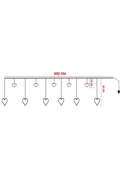 Suled Sl-1068 Kalp Perde Led 8 Fonksiyonlu - 6