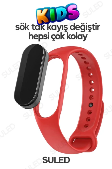 Suled Akıllı Çocuk Kol Saati Strawberry Güvenli Led Su Geçirmez Silikon Dokunmatik Çilek Figürlü - Resim 4