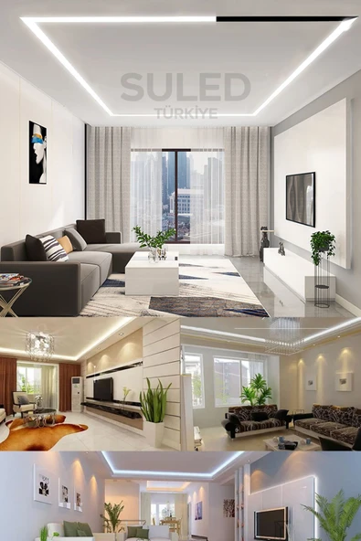 Suled Şerit Led 5 Metre Beyaz Işık 3 Çipli Pro Ambiyans Aydınlatma Mutfak Salon Yatak Odası Led Işık - 2