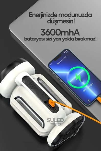 Suled Outdoor Pro2 Işıldak Profesyonel Kamp Lambası Ve Fener Şarjlı Usb Powerbank Özellikli - 5