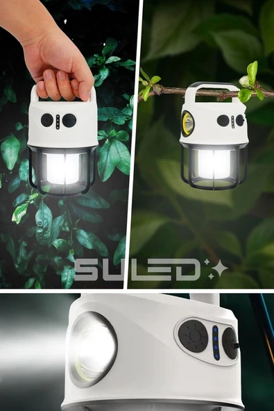 Suled Light Pro2 Işıldak Profesyonel Kamp Lambası Ve Fener Şarjlı Usb Powerbank Özellikli - 7