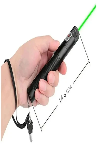 Suled Yeni Pro Model - Pro X Yeşil Şarjlı Lazer Pointer Metal Kasa Green Laser Ultra Güçlü 2023 Series Go - 6