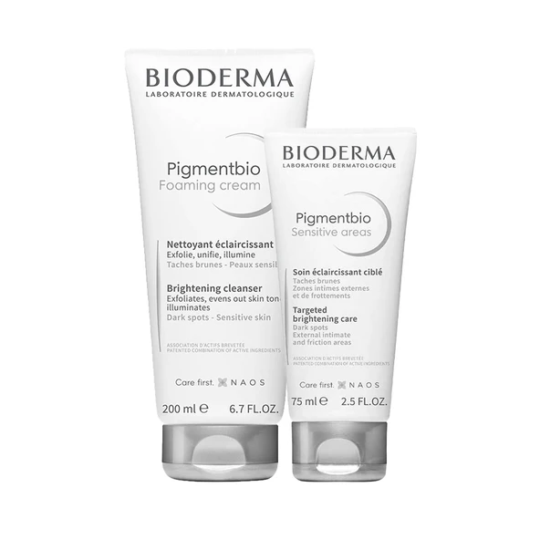 Bioderma Pigmentbio Sensitive Areas 75 ml + Pigmentbio Foaming Cream 200 ml Set