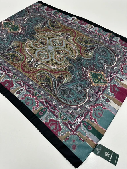 Bonjela Soft Pamuklu Şal Etro Desen LBS1701 ürün görseli