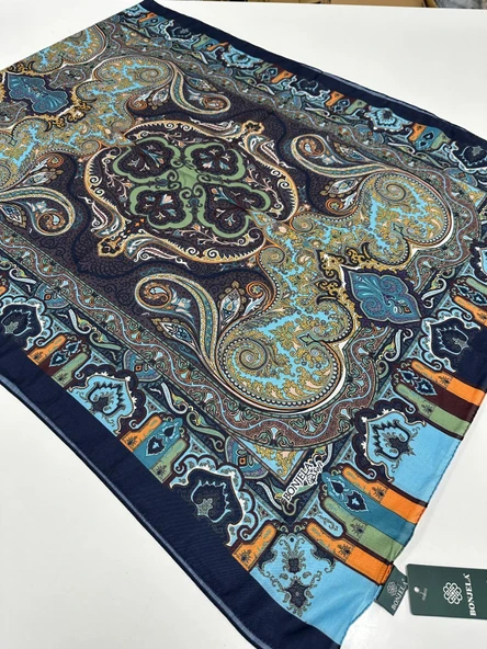 Bonjela Soft Pamuklu Şal Etro Desen LBS1713 ürün görseli