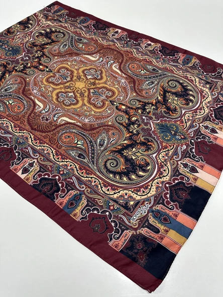 Bonjela Soft Pamuklu Şal Etro Desen LBS1712 ürün görseli 1