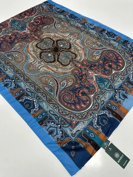 Bonjela Soft Pamuklu Şal Etro Desen LBS1708 ürün görseli 1