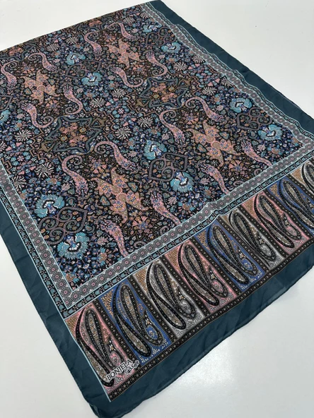 Bonjela Soft Pamuklu Şal Etro Desen LBS1817 ürün görseli