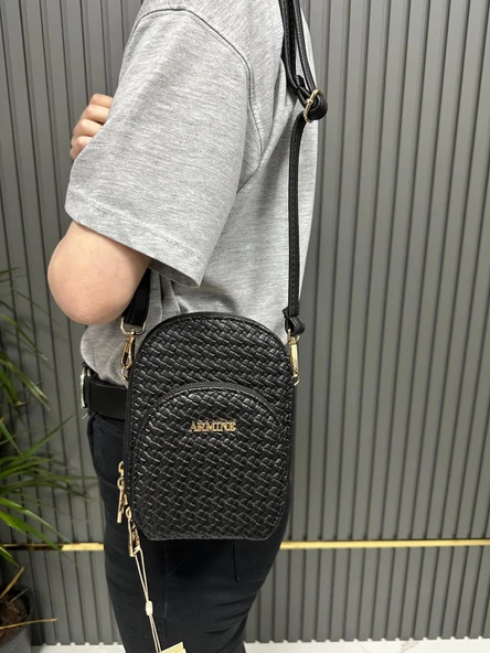 Armine Bayan Çanta Örgü Siyah  AR38414 ürün görseli