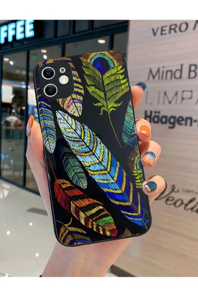 İphone 12 Pro Max Desenli Cam Kapak - Resim 4