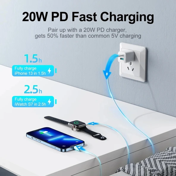 Joyroom Type-C İphone Watch 2İN1 Manyetik Şarj - 4