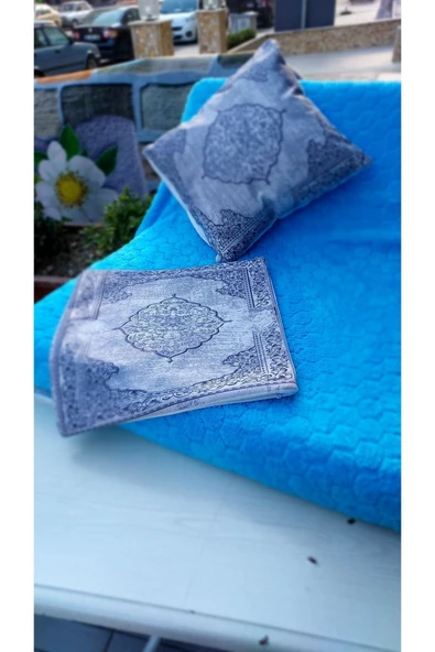 TEKSTİLCİ 4 Adet Kırlent Kılıf Dijital Baskılı Kadife Kumaştan 43x43