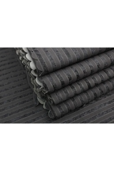 FavoriTeks Yeni Model Süngerli Çizgili Koltuk Çekyat Kanepe Örtüsü - Resim 2