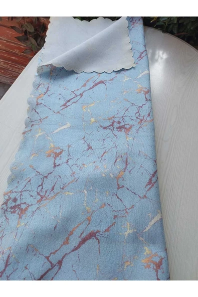 TEKSTİLCİ Koltuk Çekyat Örtüsü Altın Varaklı Dekoratif Süngerli Koltuk Örtüsü - 4