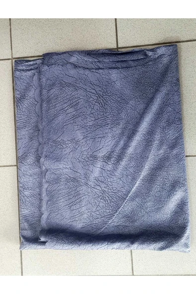 TEKSTİLCİ Damarlı Kaymaz Altlı Koltuk Kanepe Çekyat Örtüsü Indigo Renk - 3