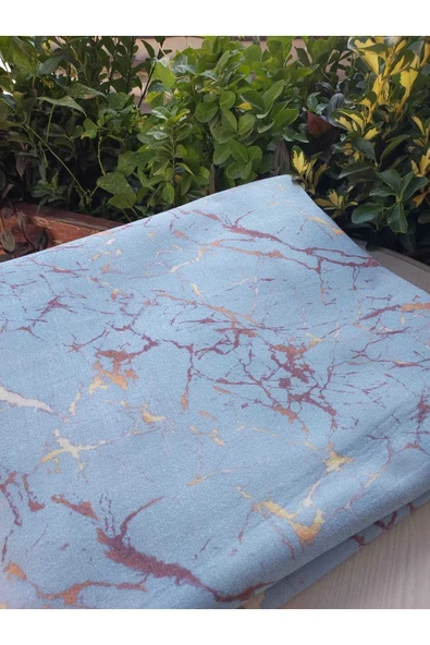 TEKSTİLCİ Koltuk Çekyat Örtüsü Altın Varaklı Dekoratif Süngerli Koltuk Örtüsü - 2