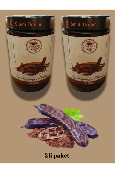 Doğal Keçiboynuzu Pekmezi Mersin Silifke Net 850 gr 2 Lİ PAKET