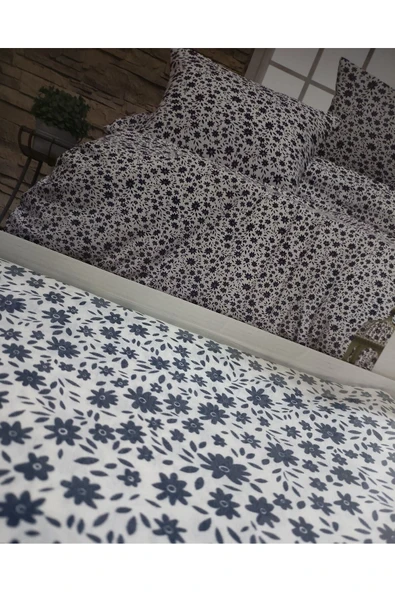 aktarteks KARİSTAL ÇİFT KİŞİLİK RANFORCE NEVRESİM TAKIMI - 5