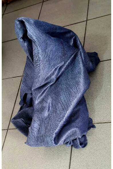 TEKSTİLCİ Damarlı Kaymaz Altlı Koltuk Kanepe Çekyat Örtüsü Indigo Renk - 2