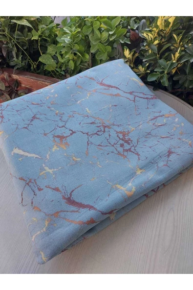 TEKSTİLCİ Koltuk Çekyat Örtüsü Altın Varaklı Dekoratif Süngerli Koltuk Örtüsü - 3