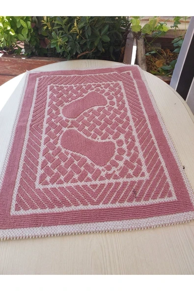 TEKSTİLCİ 50x70 Bukle Pamuklu Kilim Paspas - 2