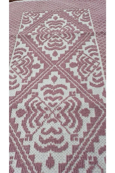 TEKSTİLCİ 60x100 Cm Naturel Pamuklu Kilim %100 Pamuklu - Resim 3