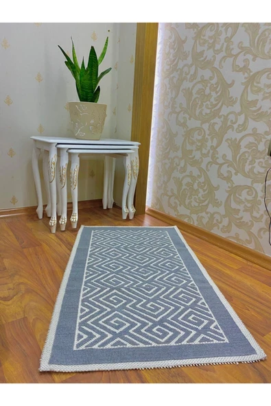 Avanos Home %100 Doğal Pamuklu Bukle Kilim 60x100 ürün görseli