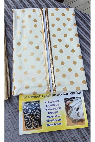 aktarteks PVC FERMUARLI ÇAMAŞIR MAKİNESİ ÖRTÜSÜ