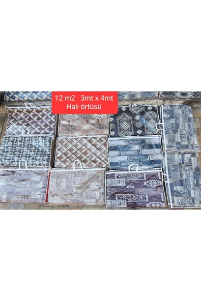 aktarteks Halı örtüsü 12M2 savan %100 pamuklu 3MT X 4MT - 6