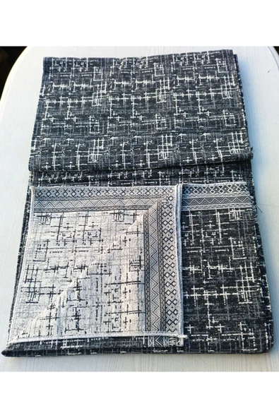 aktarteks çift taraflı katlanabilir yıkanabilir yüksek kalite pamuk salon oturma odası balkon kilim - Resim 2