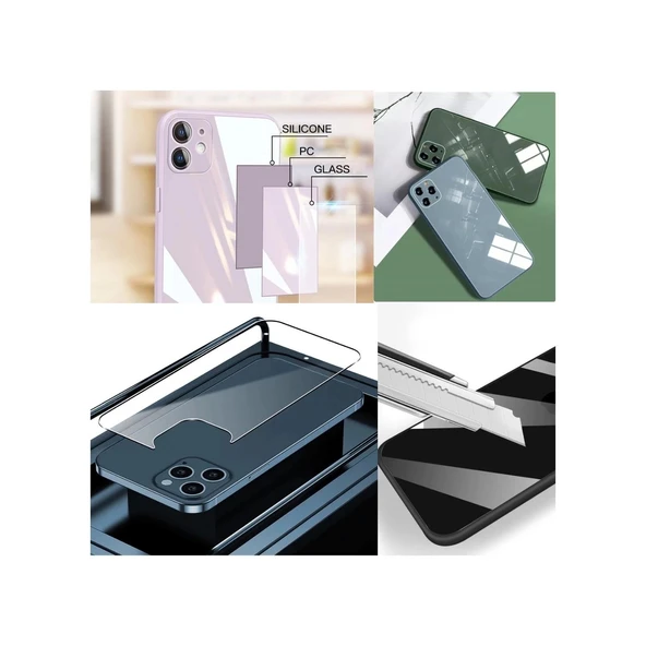 İphone 14 Parlak Cam-Kamera Korumalı Kapak&Kılıf - Resim 2