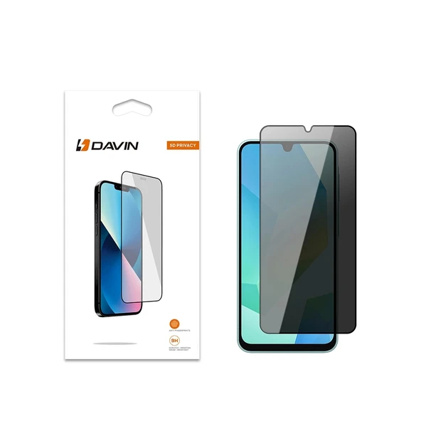 Samsung Galaxy A16 Uyumlu Davin 5D Privacy Cam Hayalet Ekran Koruyucu