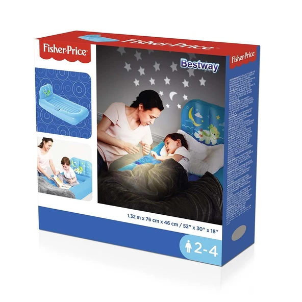 Bestway Fisher Price Mavi Çocuk Yatağı - 7