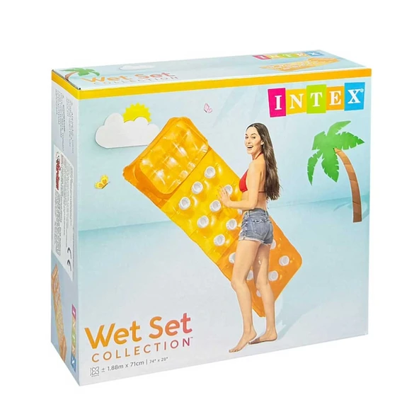 Intex Renkli Bardaklı Yatak 188 x 71 cm - Resim 5