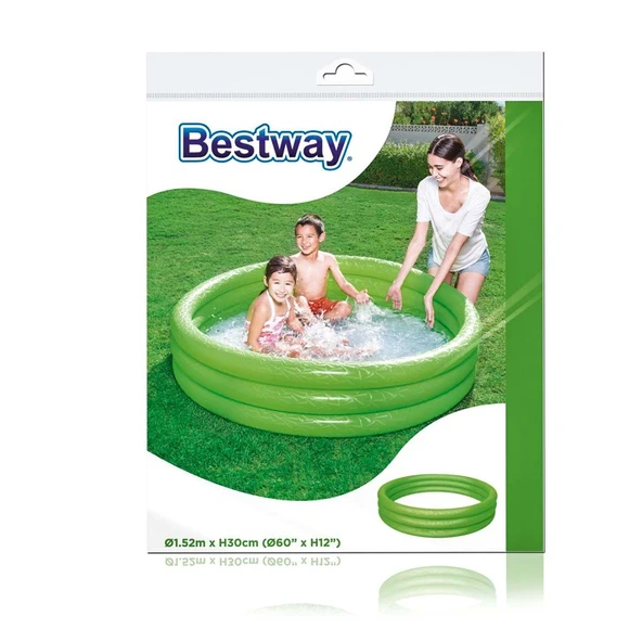 Bestway Renkli Şişme Çocuk Havuzu 152x30cm - BW51026 - Stokta Olan Renk Gönderilir