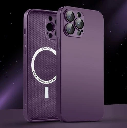 İphone 13 Pro Max Uyumlu Magsafe Ag Glass Buzlu Cep Telefopnu Kılıfı - Resim 3