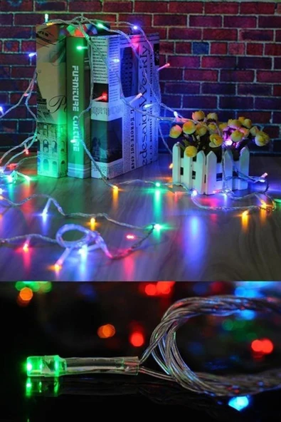 10 Metre 100 Ledli 8 Fonksiyonlu Karışık Renkli RGB Led Lamba - 3