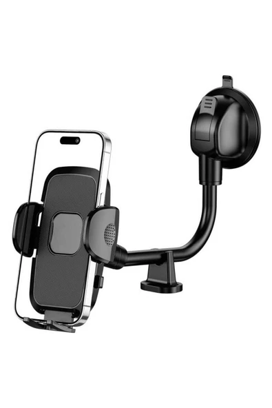 Ayarlanabilir Vakum Kilitli Cam Ve Torpidoya Takılabilen Telefon Tutucu