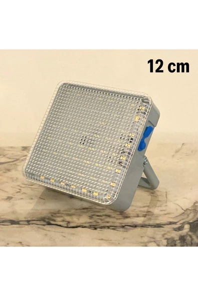 Dış Mekan ve Kamp İçin USB İle Şarj Olan 4 Farklı Işık Modlu Güçlü Projektör Lamba 100W 2400 Mah - 2