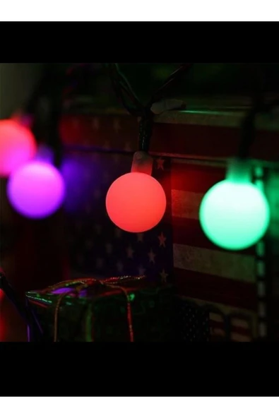 Dekoratif Minik Top 40 Ledli Dekoratif Dolama Led Işık (RGB) - 3
