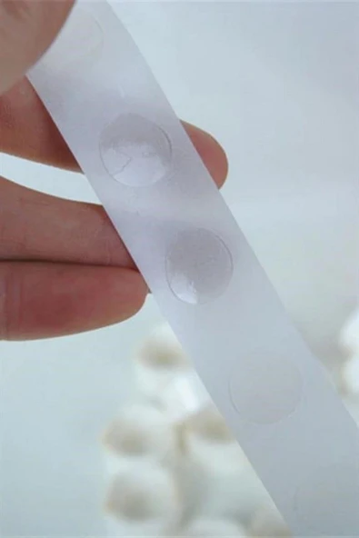 Sticker Damla Model Çift Taraflı Yapışkan Balon Yapıştırıcısı