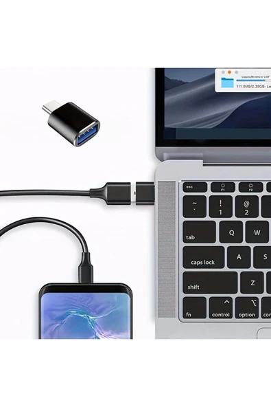1 Adet Usb to C Adaptor Dişi Çevirici Dönüştürücü Adaptör
