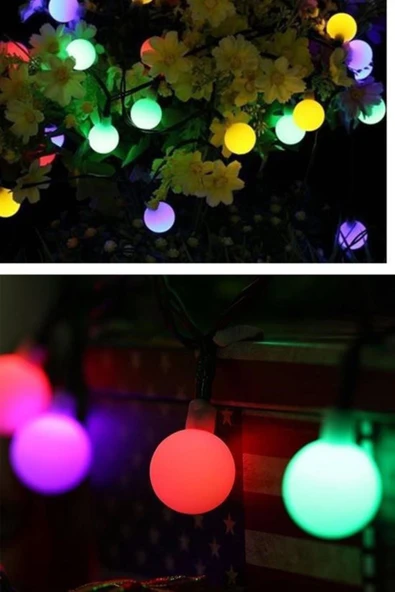 Dekoratif Minik Top 40 Ledli Dekoratif Dolama Led Işık (RGB) - 2