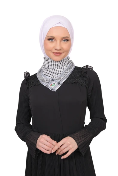 Palestinian Keffiyeh Scarf flag printed - 3